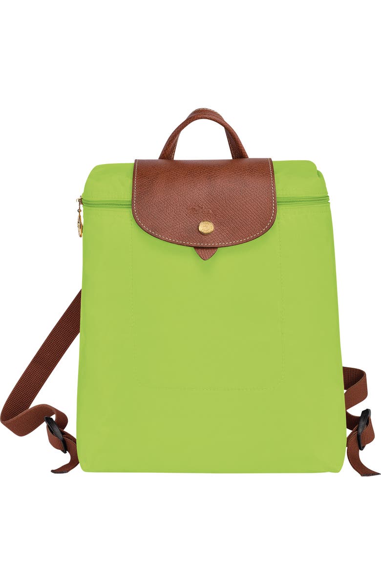 Longchamp Le Pliage Nylon Canvas Backpack, Main, color, Green
