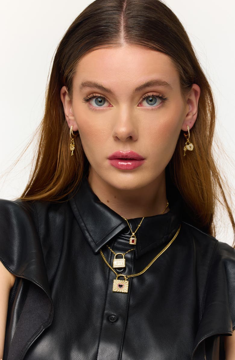 LA MENO Golden Love Pendant Necklace, Alternate, color, Gold