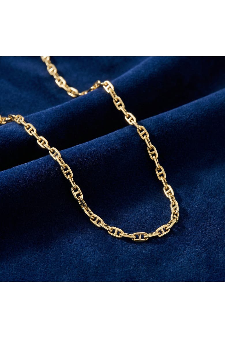 14k Gold Marine Women's 24" Chain Necklace 22 Grams 5.5mm Thick, Alternate, color, 14k Yellow Gold