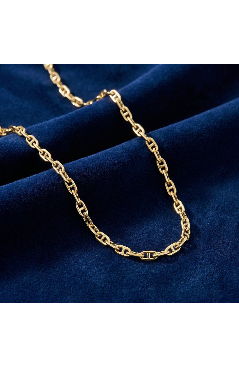 Bliss Diamond 14k Gold Marine Women's 24" Chain Necklace 22 Grams 5.5mm Thick, Alternate, color, 14K Yellow Gold