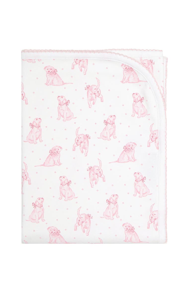 Nellapima Pink Puppy Love Print Blanket - Baby, Alternate, color, Pink