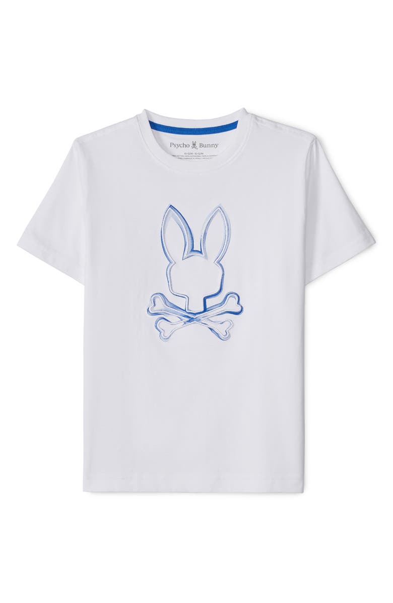 Psycho Bunny Kids' Vincent Graphic T-Shirt, Main, color, White
