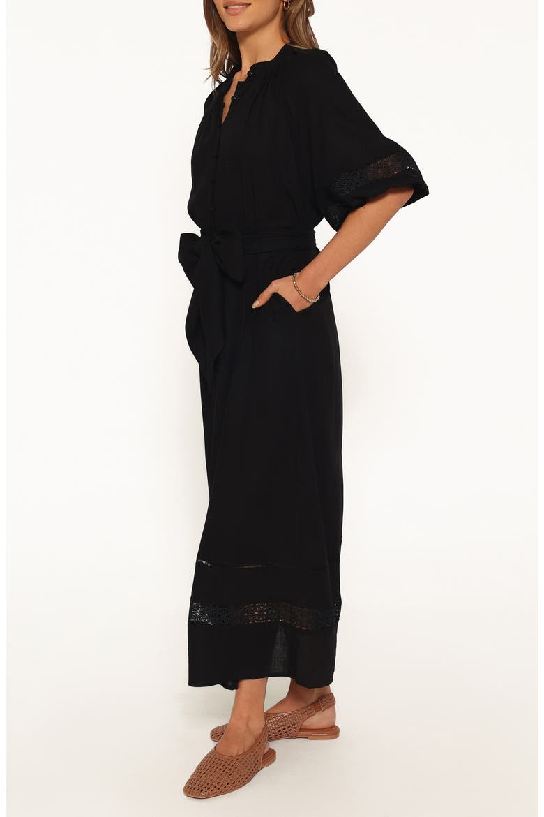 Decosta Maxi Dress, Alternate, color, BLACK