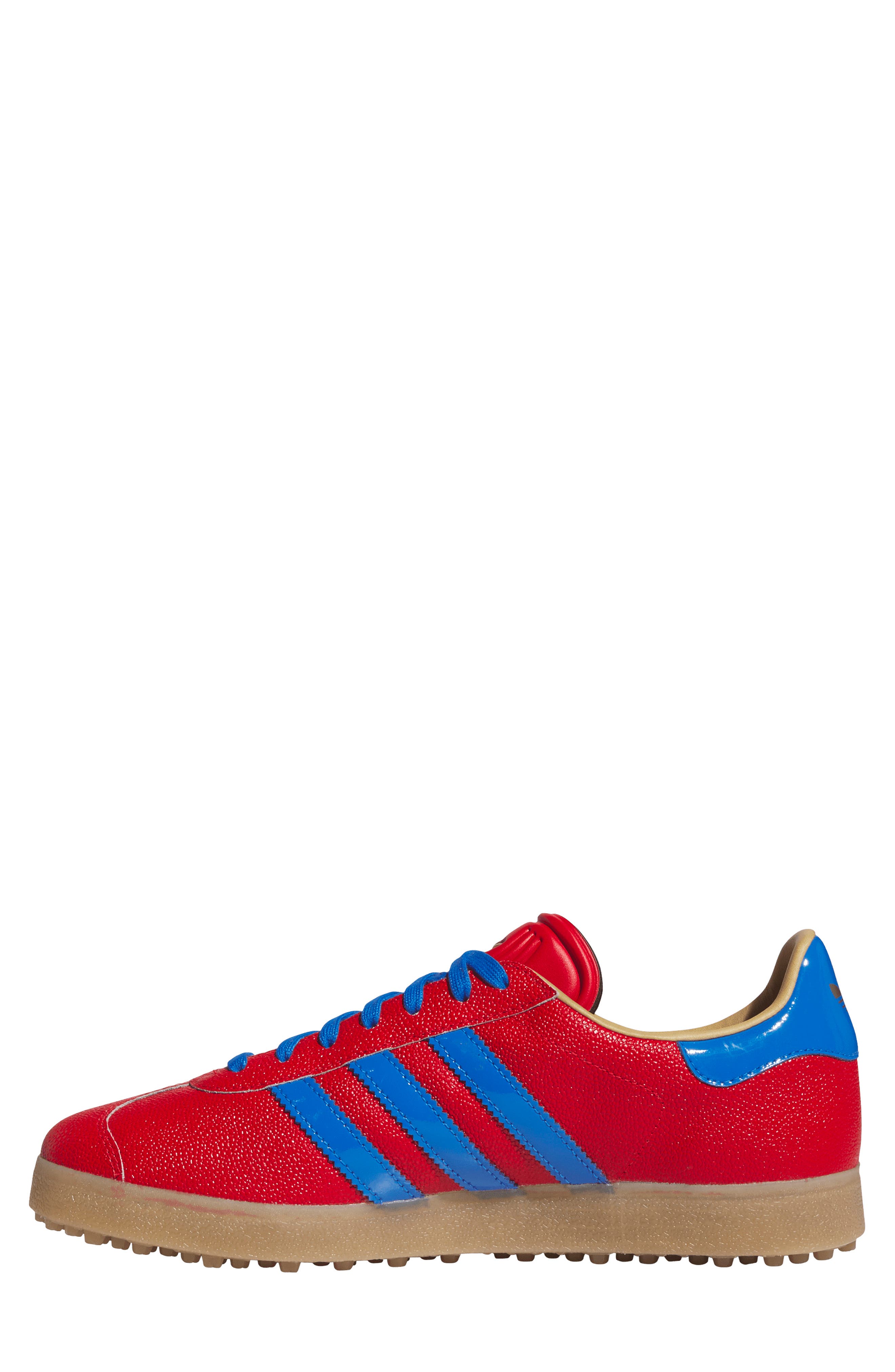Gazelle Golf Sneaker, Alternate, color, SCARLET/ BLUE BIRD/ GUM