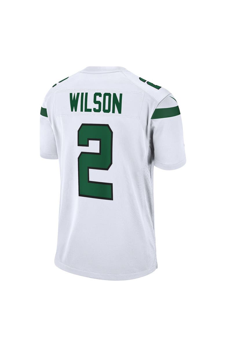 Nike Men's Nike Zach Wilson White New York Jets White Game Jersey, Alternate, color,