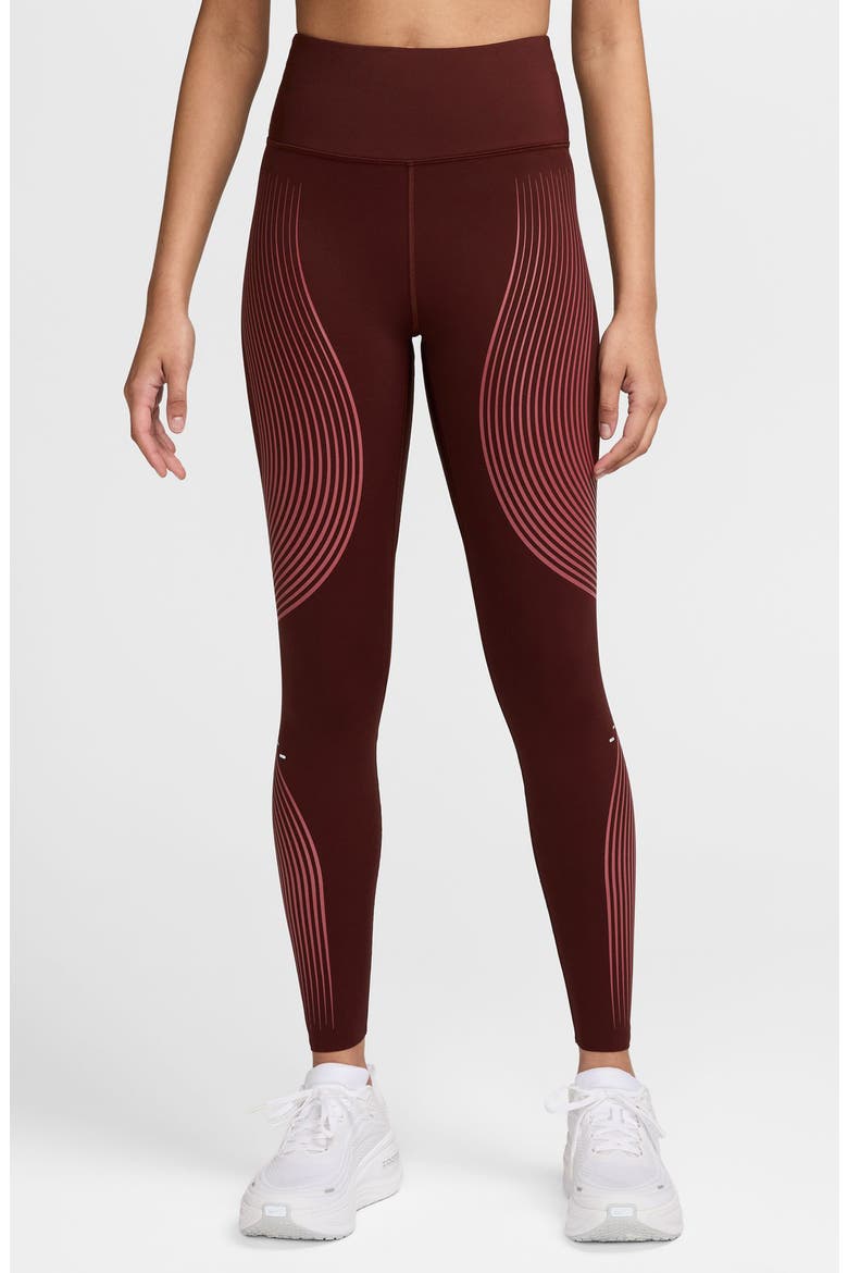 Swift Flash Dri-FIT Performance High Waist Full Length Running Leggings, Main, color, 658 MYSDTS/REFSIL