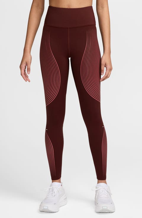 Swift Flash Dri-FIT Performance High Waist Full Length Running Leggings