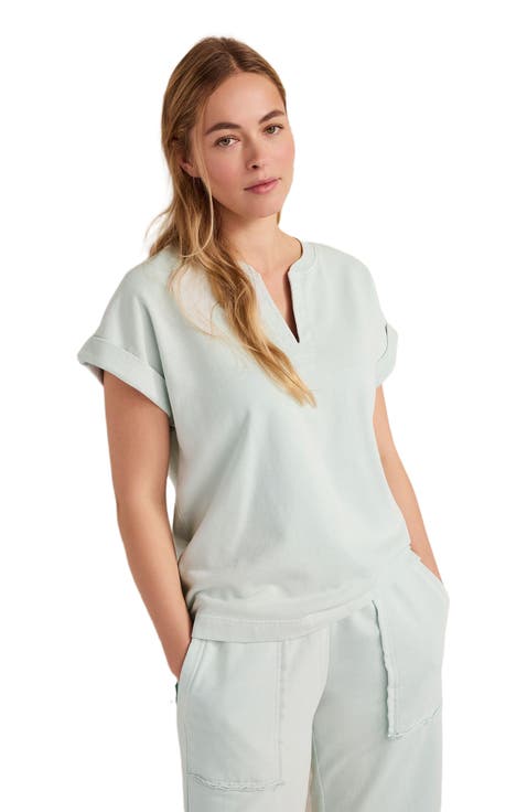 Garment-Dyed Organic Cotton Terry Tee