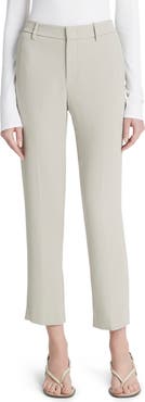 Vince Tailored Straight Leg Crepe Pants