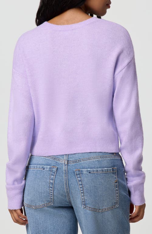 Florence By Mills Baby Bow Crop Sweater In Purple