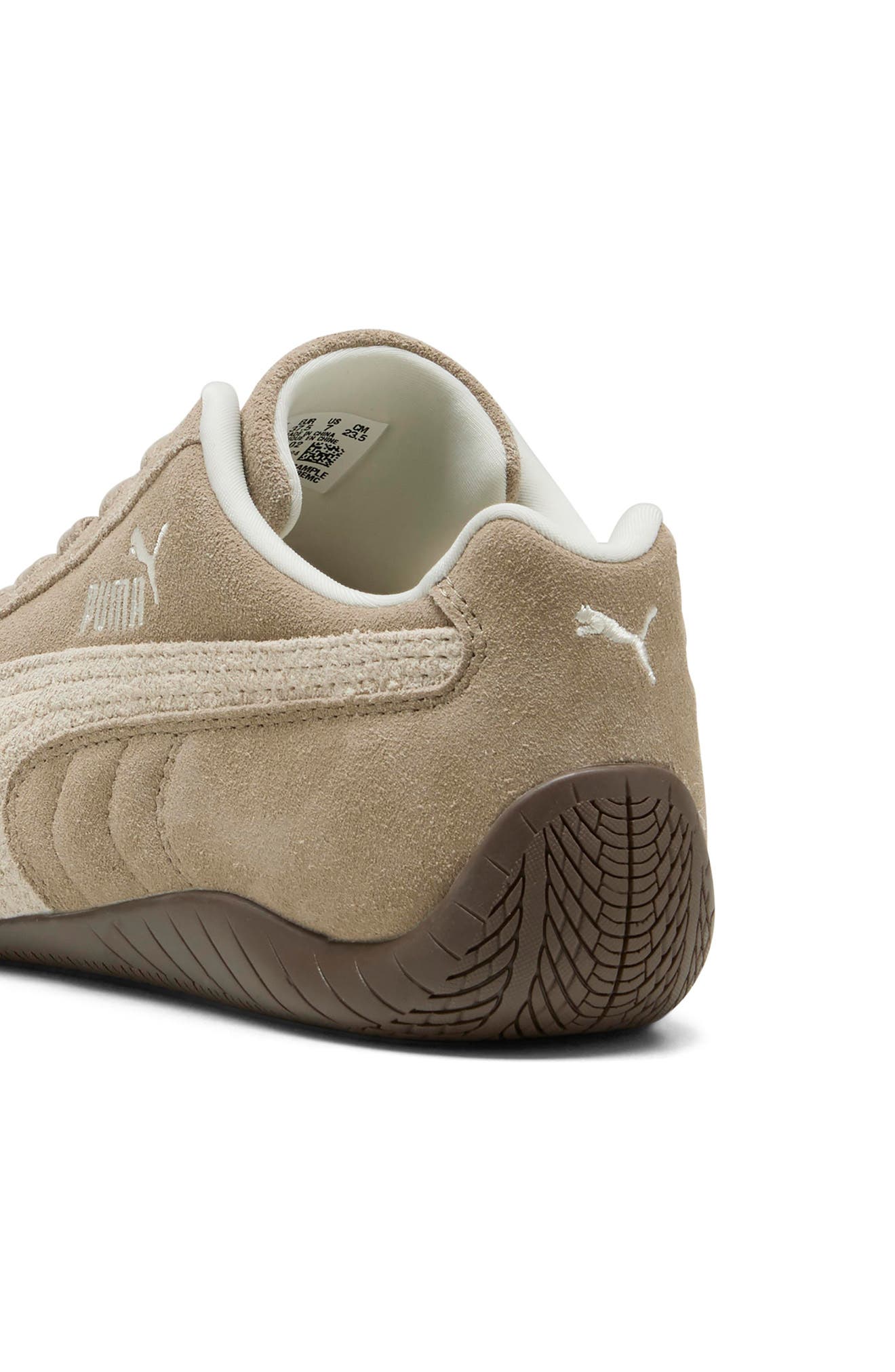 Speedcat Elevated Leather Sneaker, Alternate, color, ICE COFFEE/ ALPINE SNOW