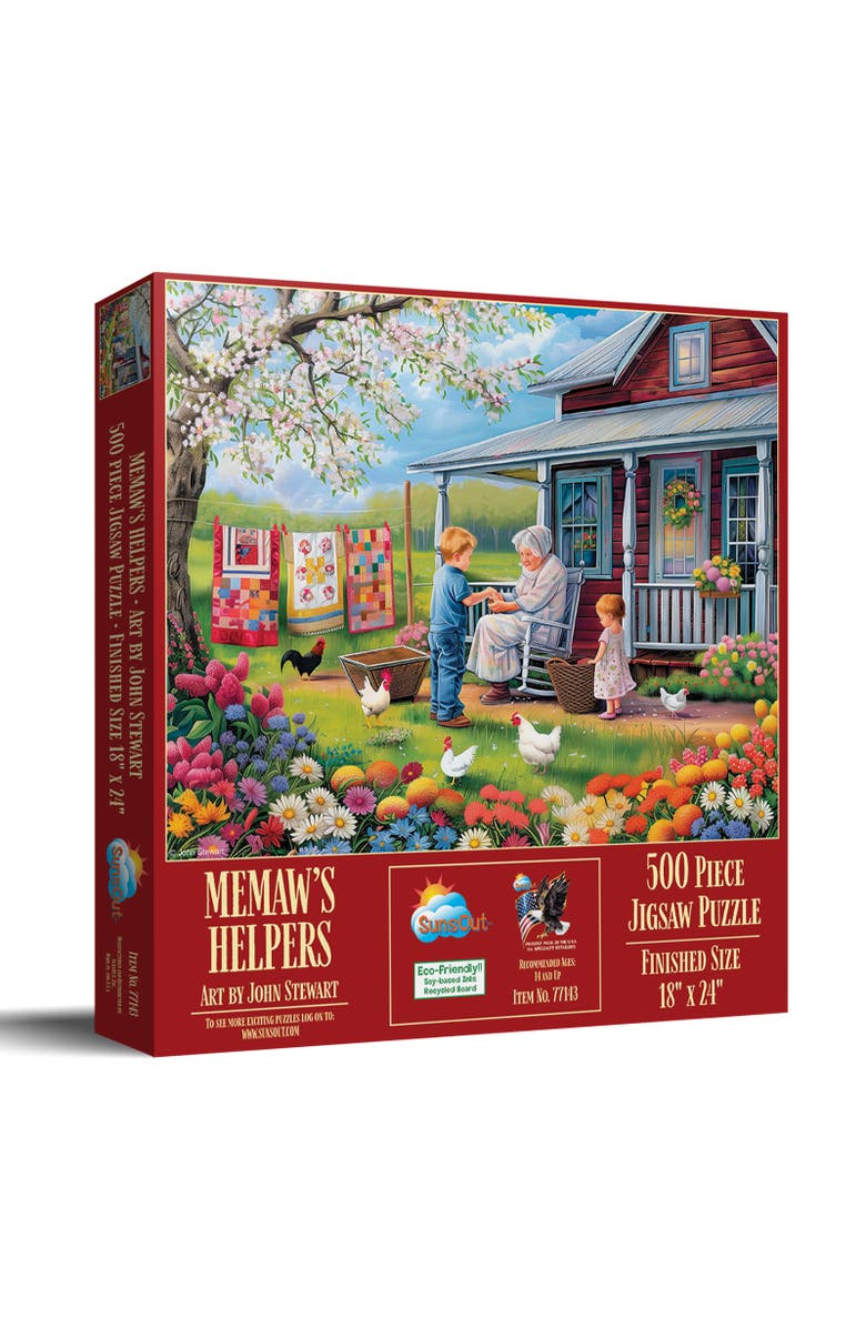 Sunsout Memaws Helpers 500 piece Jigsaw Puzzle for Adults, Main, color, Multicolor
