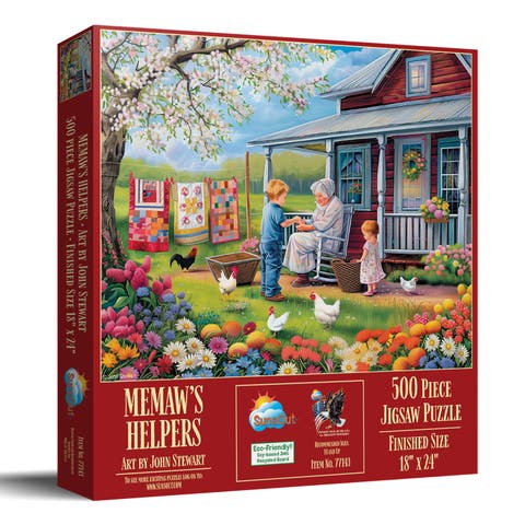 Memaws Helpers 500 piece Jigsaw Puzzle for Adults
