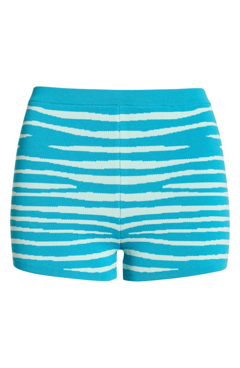 Kulani Kinis Essential Knit Cover-Up Micro Shorts, Alternate, color, Stripe Hype