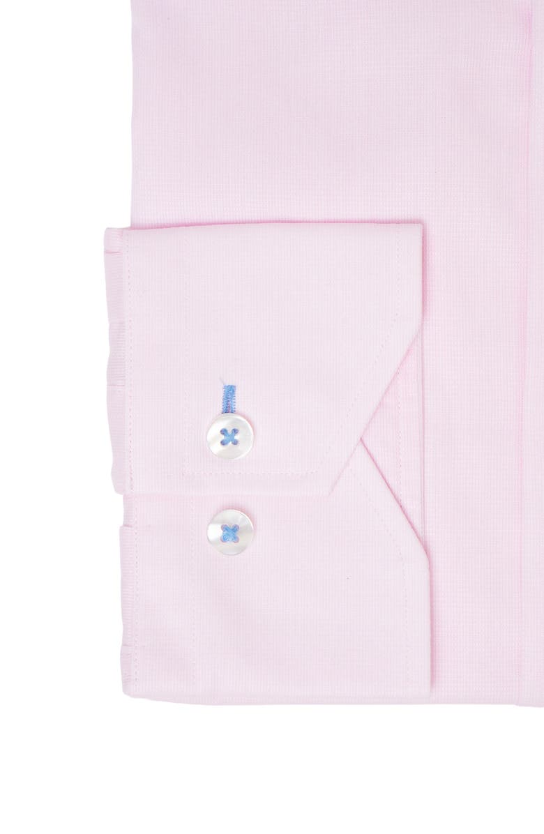 Lorenzo Uomo Solid Textured Slim Fit Dress Shirt, Alternate, color, Pink