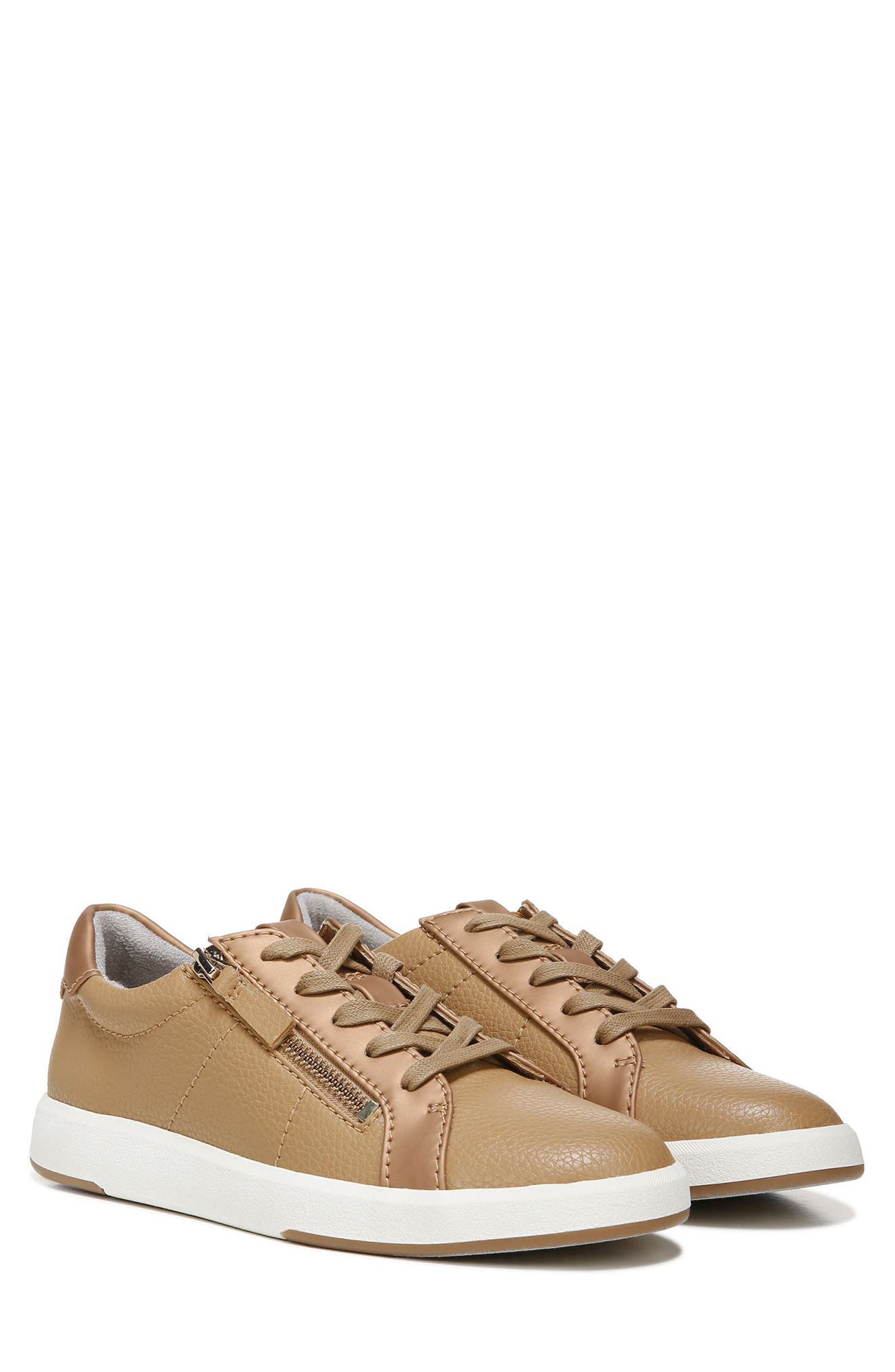 Karine Side Zip Sneaker, Alternate, color, BIRCHWOOD