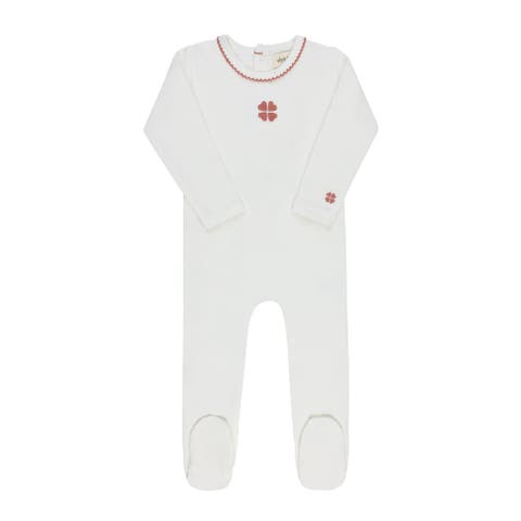 Embroidered Clover Collection - Footie