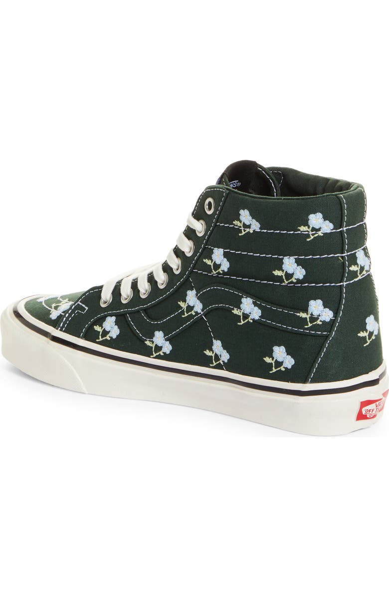 Vans X Sandy Liang Sk8-Hi 38 DX Embroidered High Top Platform Sneaker, Alternate, color, Natural