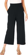 Roaman's Side Pocket Essential Stretch Yoga Capri Pant