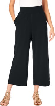 Roaman's Side Pocket Essential Stretch Yoga Capri Pant
