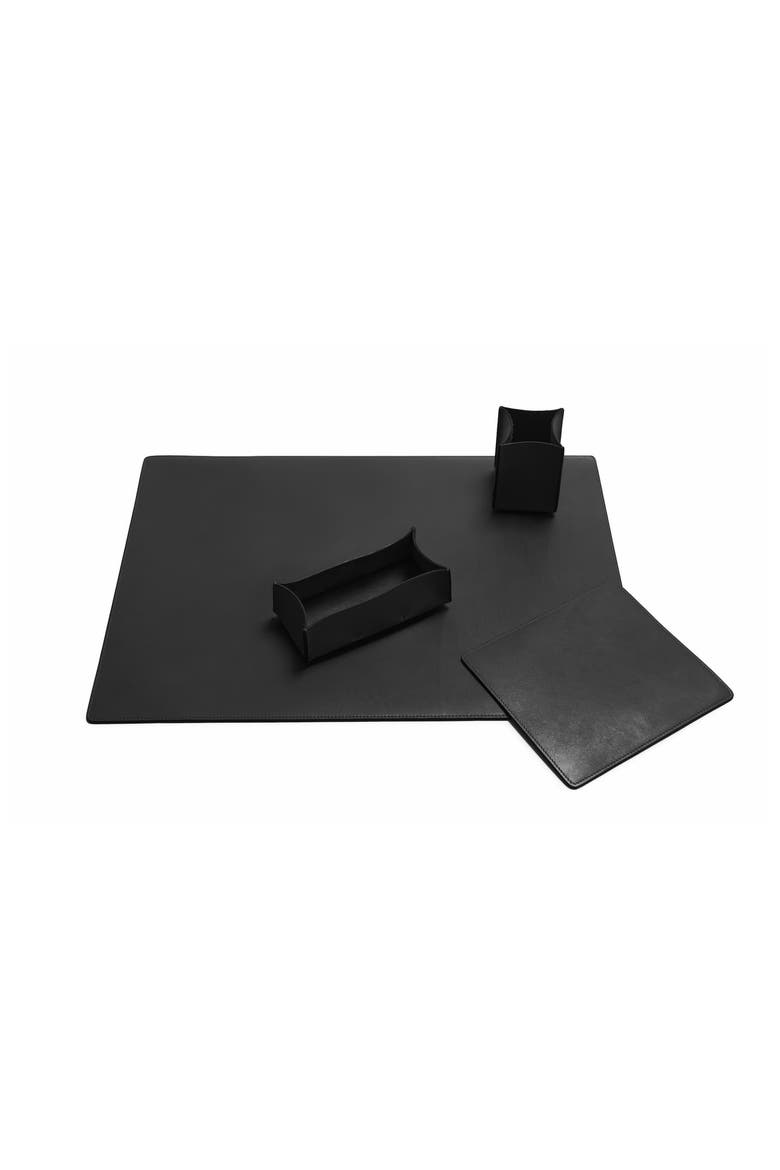 Mead Leather Mouse Pad, Alternate, color, Black