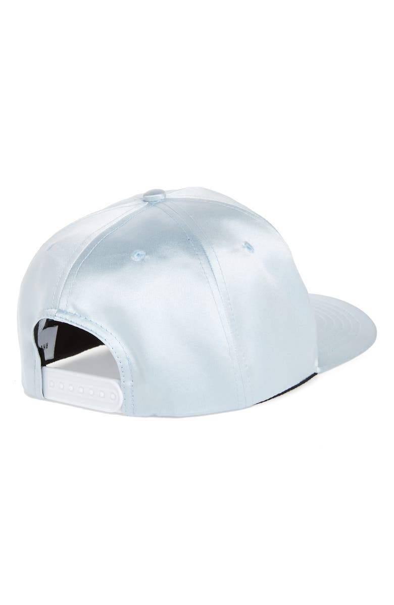 Rhude Embroidered Logo Satin Baseball Hat, Alternate, color, 