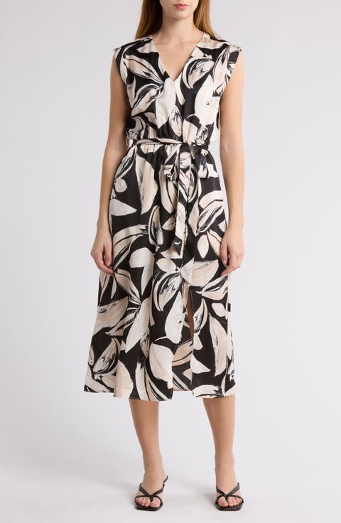 Tie Waist Midi Dress