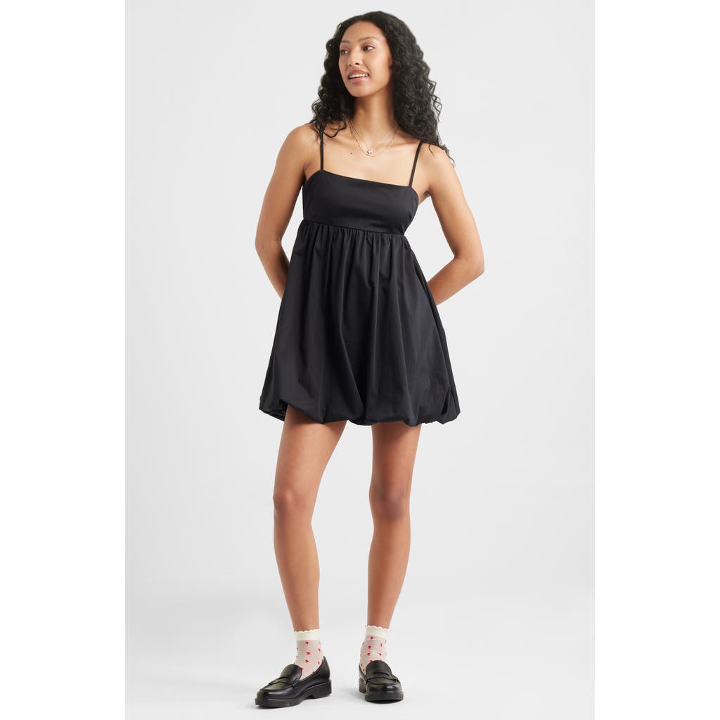 BP. BP. BOW BACK BUBBLE HEM MINIDRESS