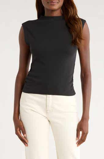Marine Layer Lexi Rib Mock Neck Top
