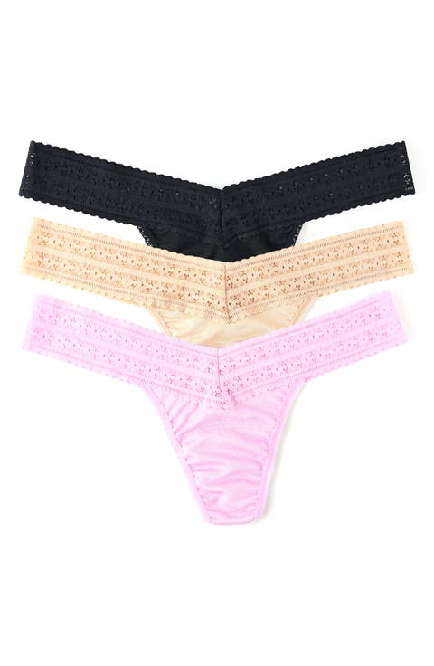DreamEase™ Assorted 3-Pack Low Rise Thongs