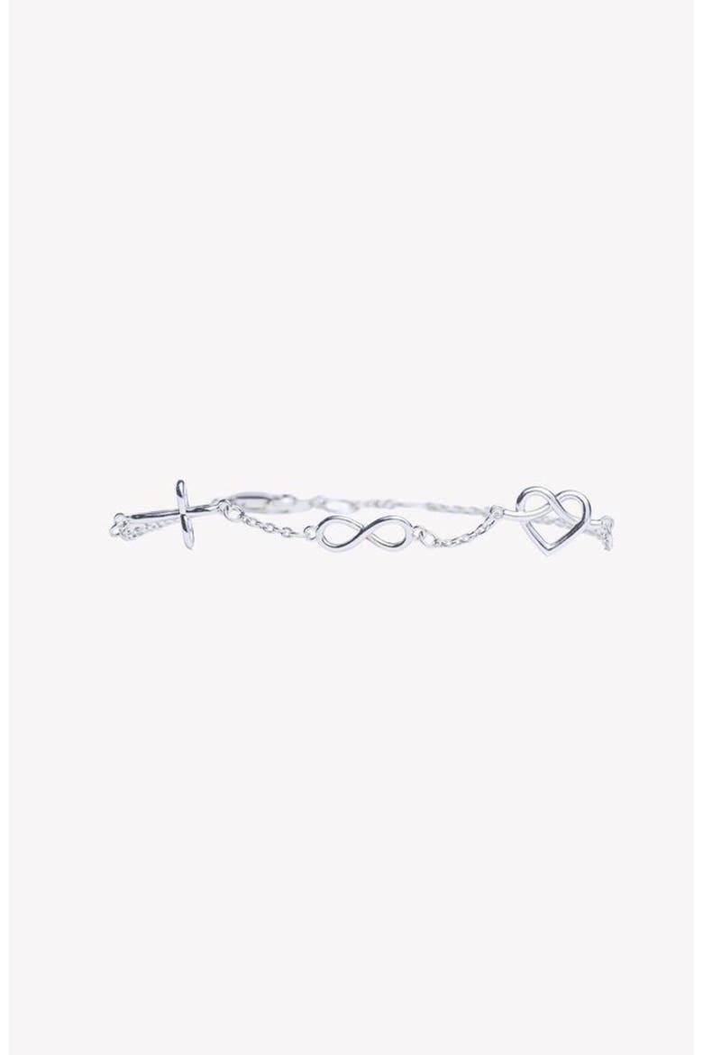 Faith, Hope, Love Bracelet, Main, color, Sterling Silver