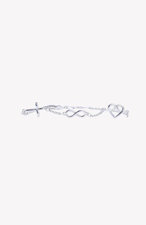 Faith, Hope, Love Bracelet