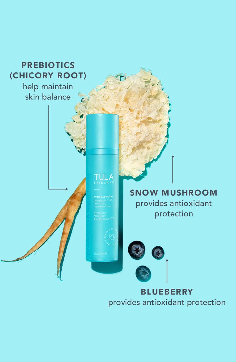 TULA Skincare Get Toned Pro-Glycolic 10% Resurfacing Toner, Alternate, color,