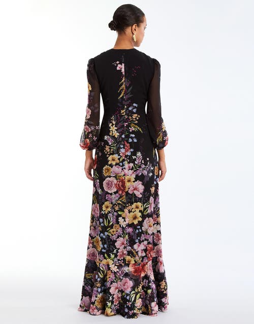 Mestiza New York Ophelia Chiffon Gown In Black