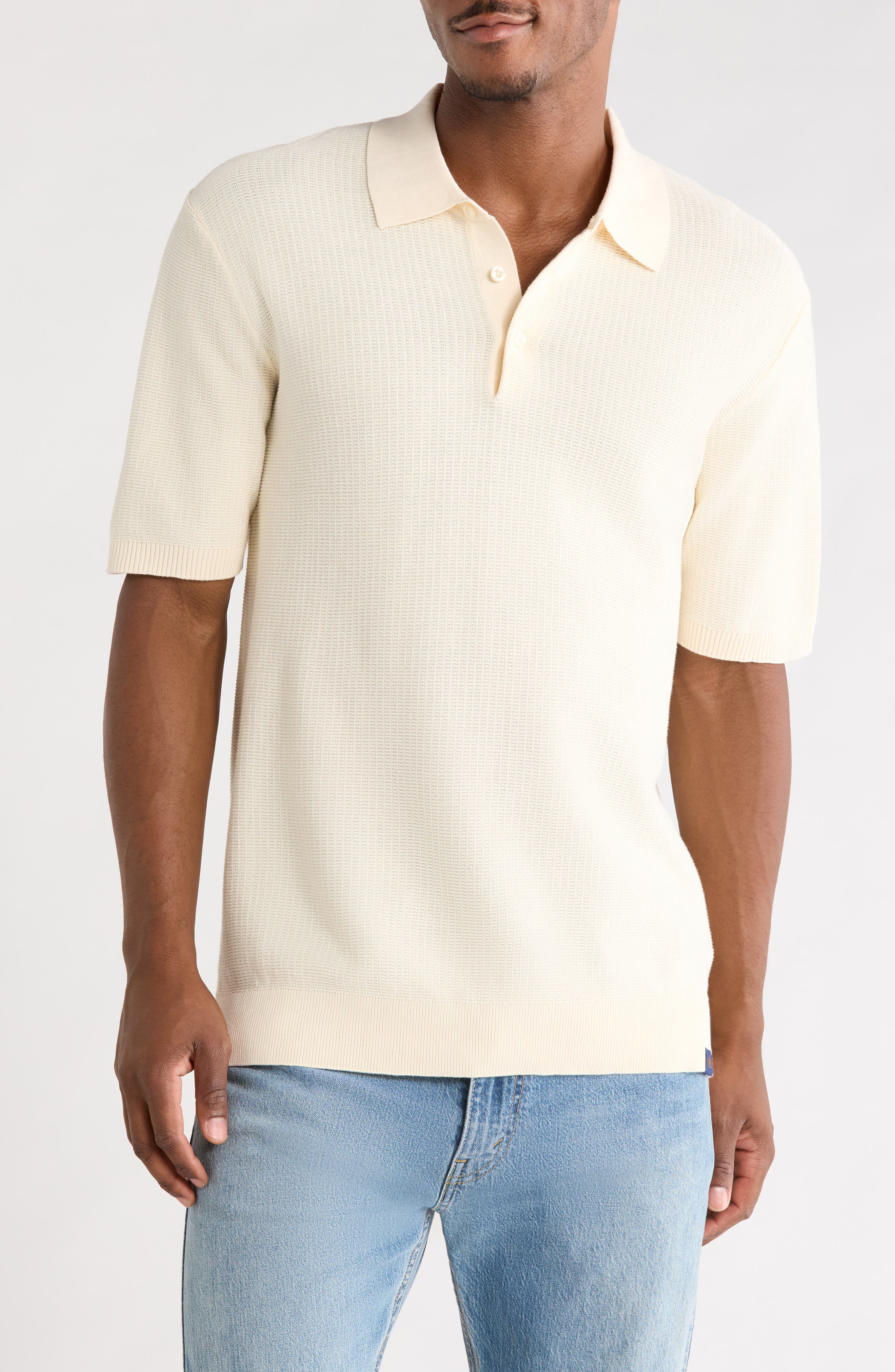 Structured Cotton Knit Polo