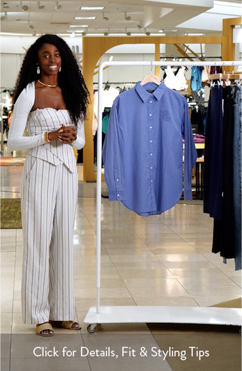 Relaxed Fit Cotton Button-Up Shirt, sales video thumbnail