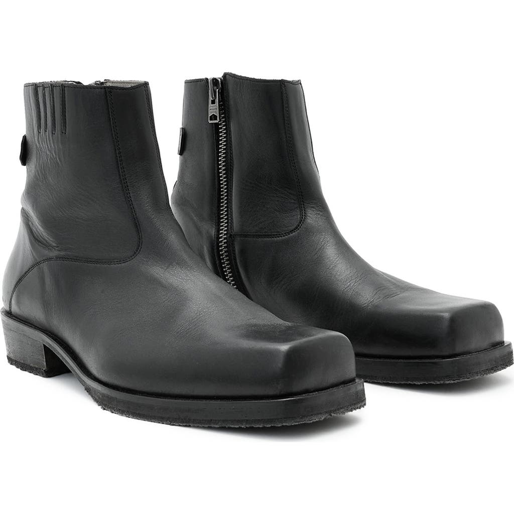 Allsaints Orla Plain Toe Boot In Black
