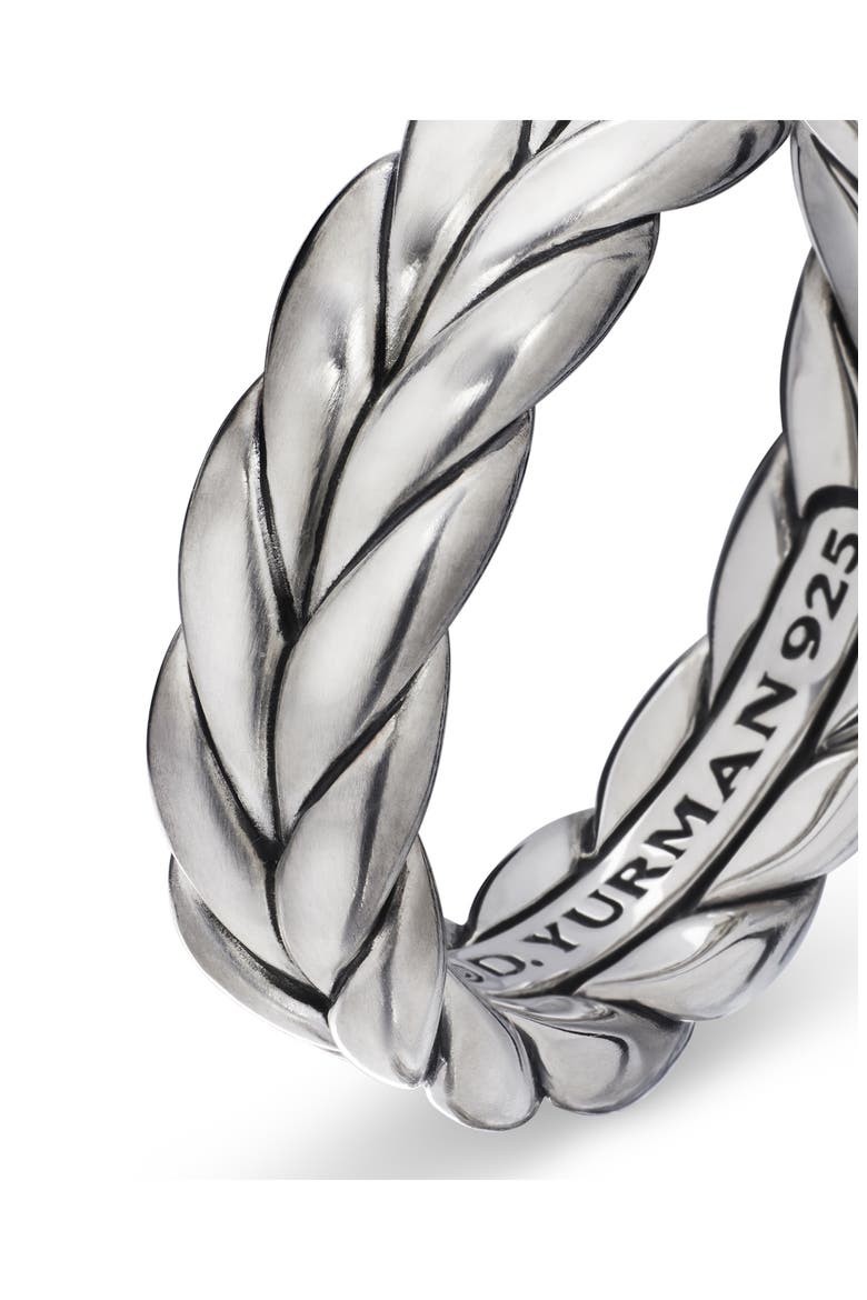 Chevron Woven Band Ring, Alternate, color, SILVER