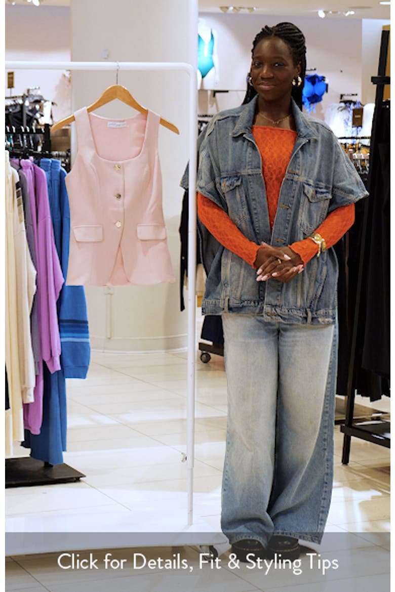 Alyssa Longline Button-Up Vest video