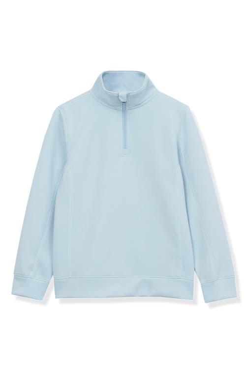 Lands' End Boys Half Zip Pullover In Dream Blue