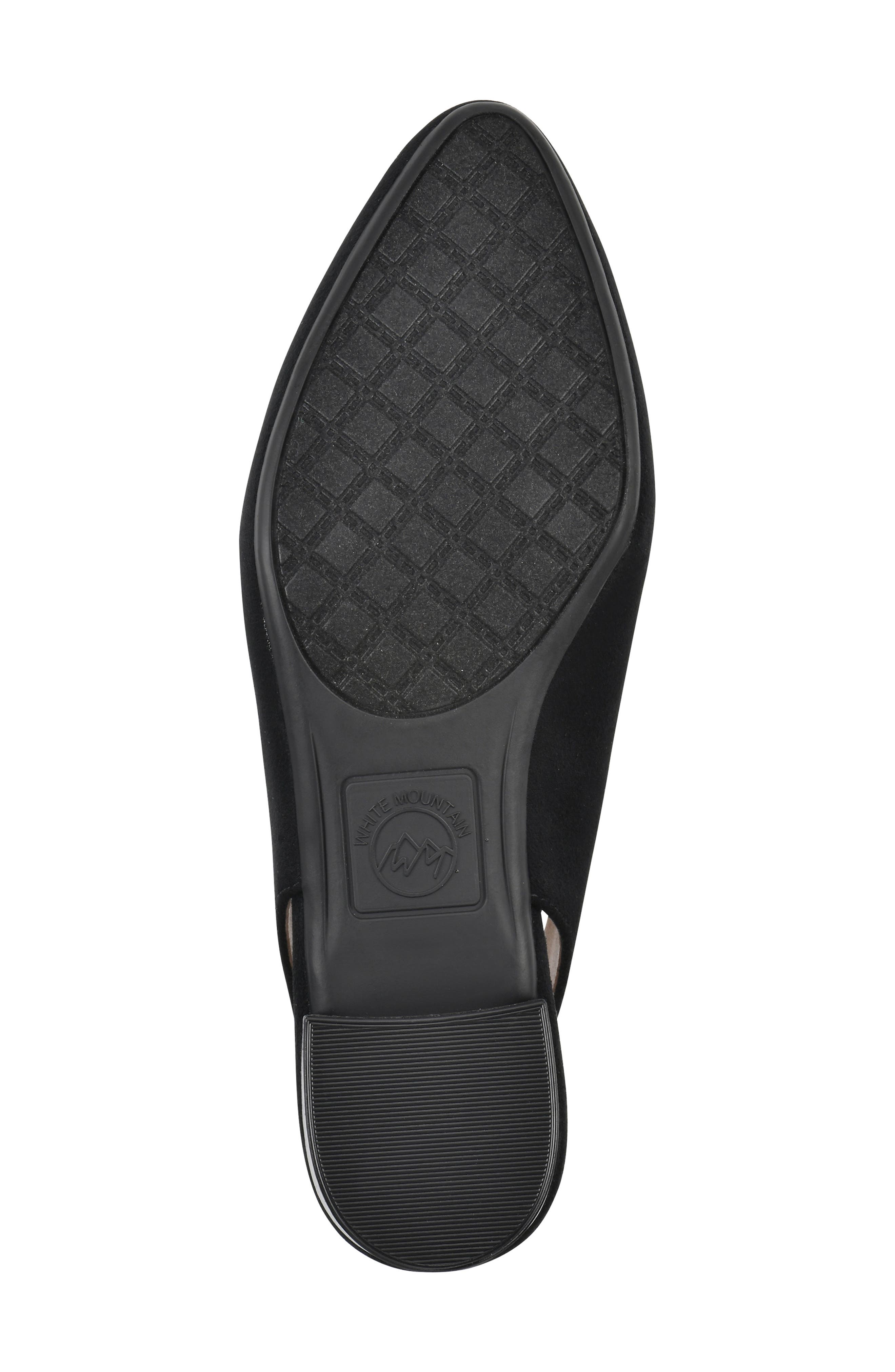 White Mountain Footwear Boreal Slingback Mule, Alternate, color, Black Fabric