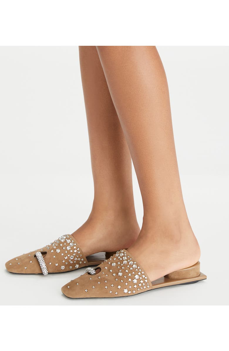 Tory Burch Pierced Mule, Alternate, color, River Rock / Crystal