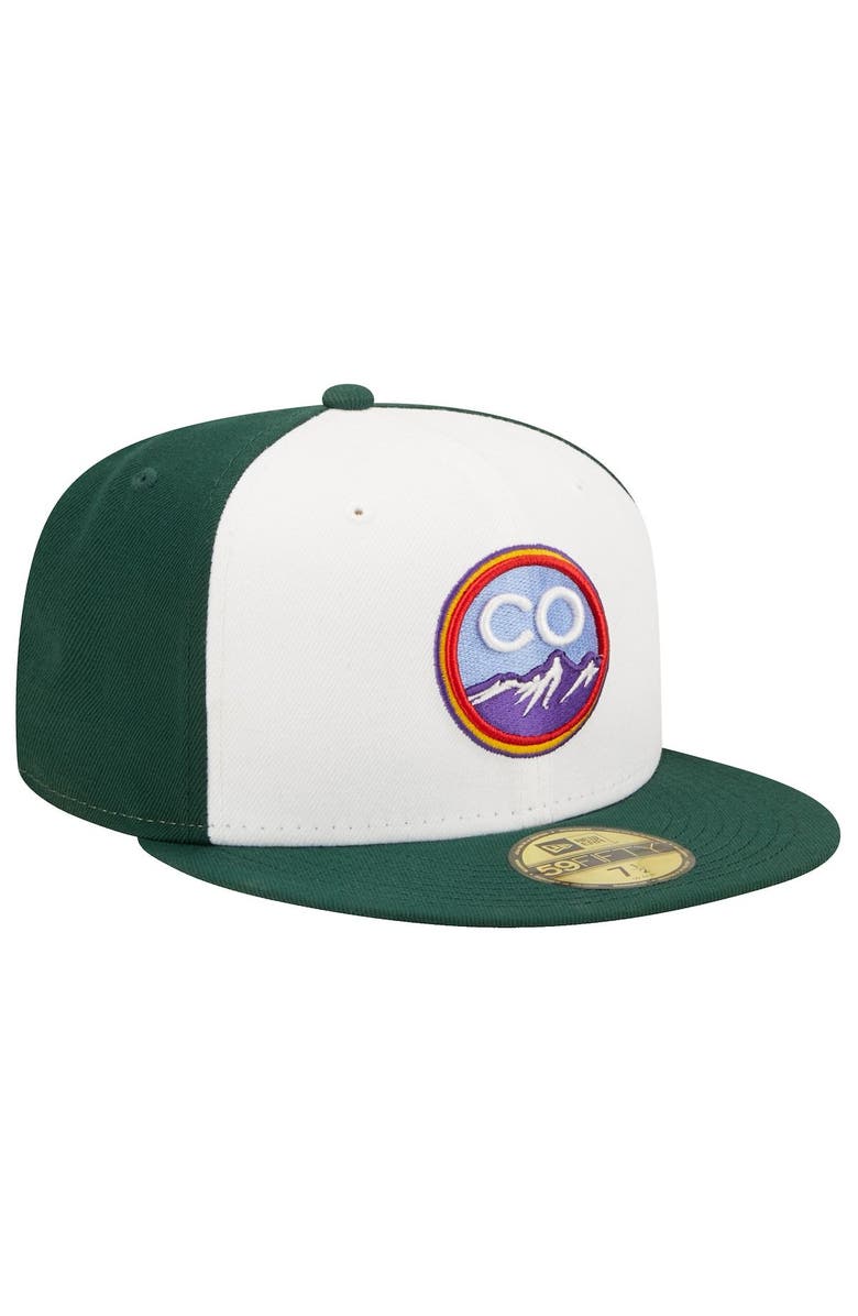 New Era Men's New Era White Colorado Rockies 2022 City Connect 59FIFTY Fitted Hat, Alternate, color, White