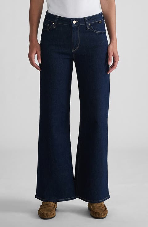 Paloma Mid Rise Ankle Wide Leg Jeans