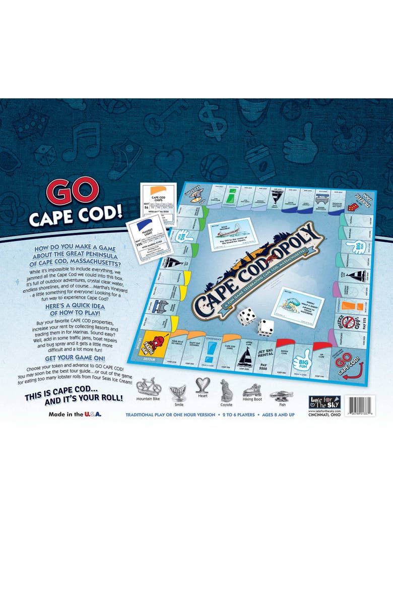 Cape Cod Opoly Board Game, Alternate, color, Multicolored
