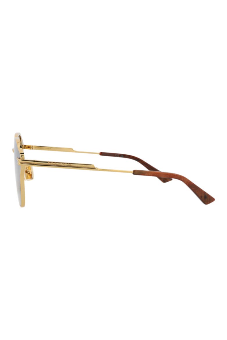 63mm Aviator Sunglasses, Alternate, color, GOLD GOLD BROWN