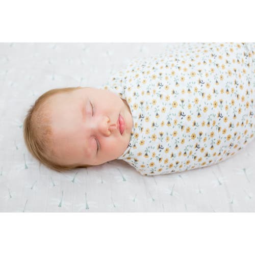 Lulujo Cotton Muslin Swaddles 2 Pack In Vintage Floral/dragonfly