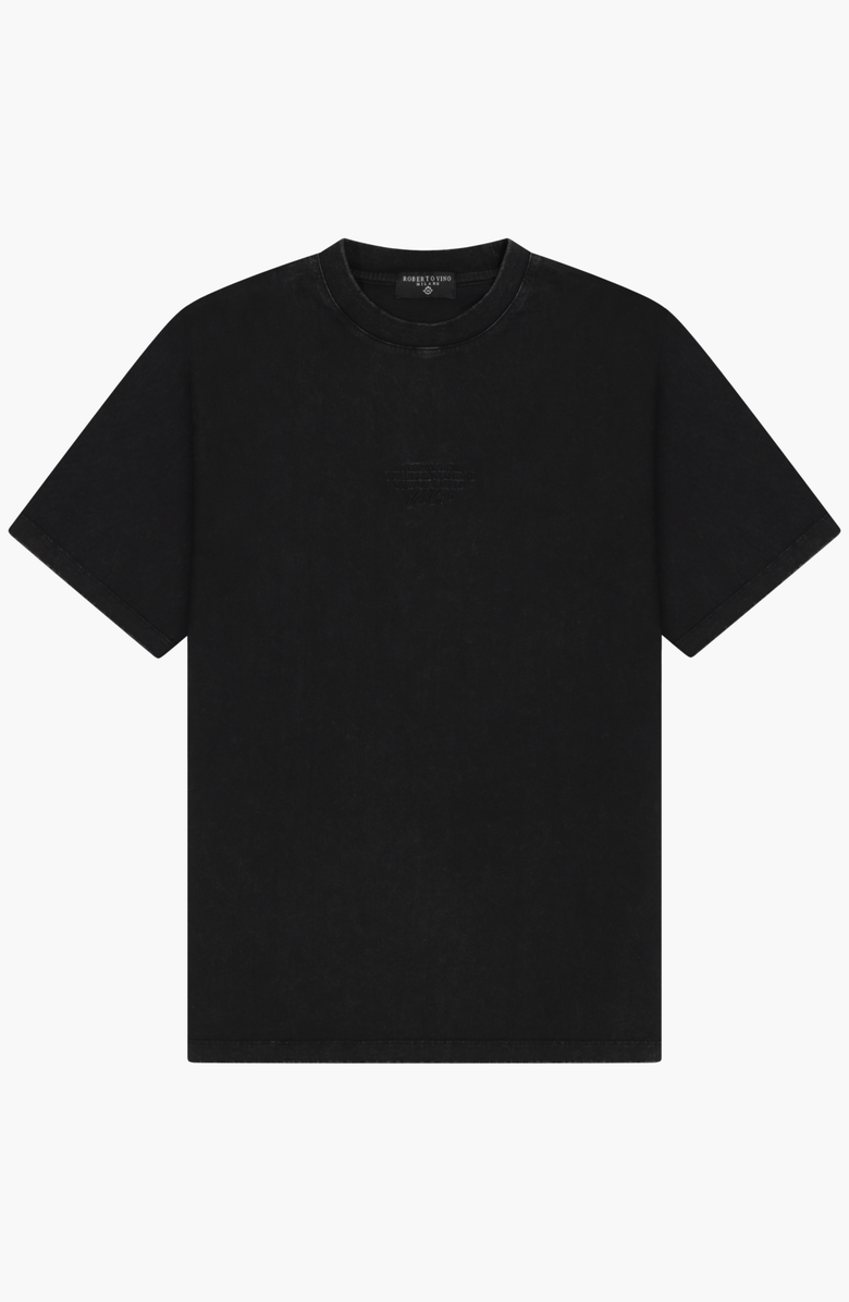 Roberto Vino 83 Oversize Washed Cotton Tee, Alternate, color, Black