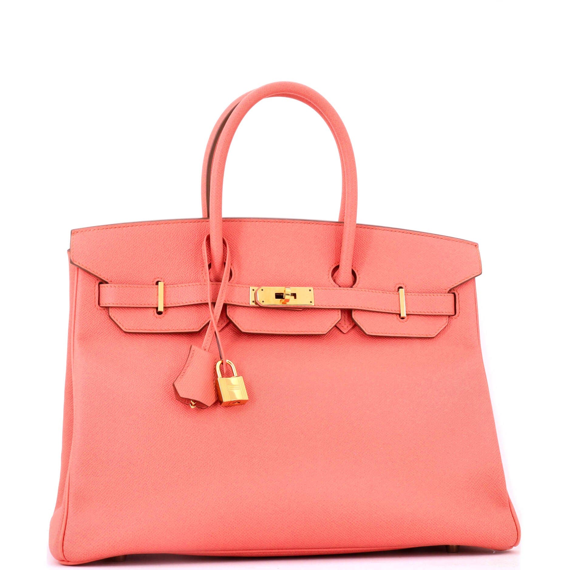 Birkin Handbag Pink Epsom with Gold Hardware 35, Alternate, color, Red
