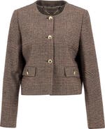 Barbour Corina Houndstooth Wool Jacket